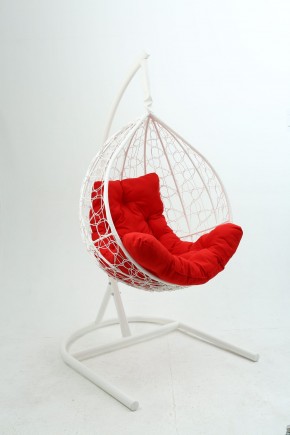 Подвесное кресло Бароло (белый/красный) в Чебаркуле - chebarkul.mebel-74.com | фото