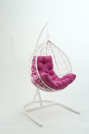 Подвесное кресло Бароло (белый/розовый) в Чебаркуле - chebarkul.mebel-74.com | фото