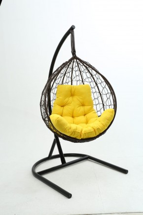 Подвесное кресло Бароло (коричневый/желтый) в Чебаркуле - chebarkul.mebel-74.com | фото