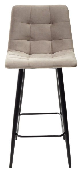 Полубарный стул CHILLI-QB латте #25, велюр / черный каркас (H=66cm) М-City в Чебаркуле - chebarkul.mebel-74.com | фото