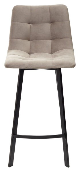 Полубарный стул CHILLI-QB SQUARE латте #25, велюр / черный каркас (H=66cm) М-City в Чебаркуле - chebarkul.mebel-74.com | фото
