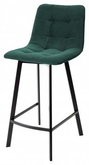 Полубарный стул CHILLI-QB SQUARE зеленый #19, велюр / черный каркас (H=66cm) М-City в Чебаркуле - chebarkul.mebel-74.com | фото
