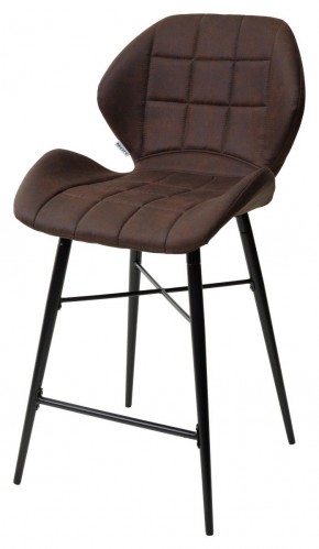 Полубарный стул MARCEL COWBOY-#800 темно-коричневый (H=65cm), ткань микрофибра М-City в Чебаркуле - chebarkul.mebel-74.com | фото