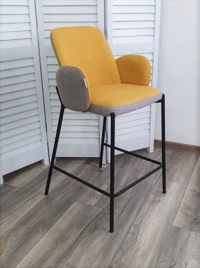 Полубарный стул NYX (H=65cm) VF106 желтый / VF120 серый М-City в Чебаркуле - chebarkul.mebel-74.com | фото