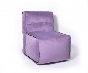 Прямое модульное бескаркасное кресло Комфорт (Фиолет велюр) в Чебаркуле - chebarkul.mebel-74.com | фото