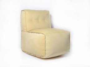 Прямое модульное бескаркасное кресло Комфорт (Желтый велюр) в Чебаркуле - chebarkul.mebel-74.com | фото