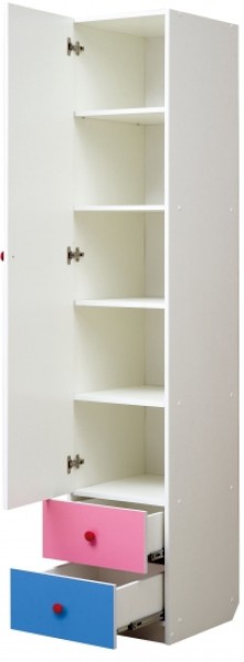 Шкаф 1-но дверный с ящиками и фотопечатью Совята 1.2 (400) в Чебаркуле - chebarkul.mebel-74.com | фото