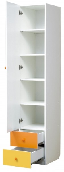 Шкаф 1-но дверный с ящиками и зеркалом Радуга (400) в Чебаркуле - chebarkul.mebel-74.com | фото