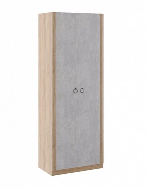 Шкаф 2 двери Глэдис М22 (Дуб Золотой/Цемент светлый) в Чебаркуле - chebarkul.mebel-74.com | фото