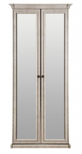 Шкаф 2-х створчатый с Зеркалом Афина (крем корень) в Чебаркуле - chebarkul.mebel-74.com | фото