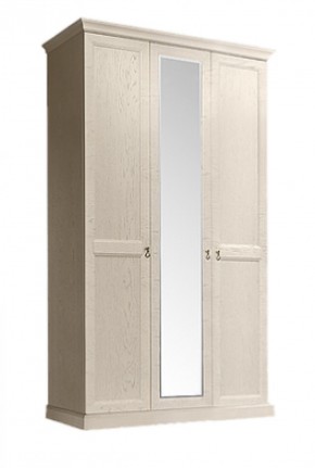 Шкаф 3-х дверный (с зеркалом) для платья и белья Венеция дуб седан (ВНШ1/3) в Чебаркуле - chebarkul.mebel-74.com | фото