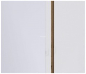 Шкаф 3х дверный с зеркалом Веста СБ-2258 (Дуб Бунратти/Белый глянец) в Чебаркуле - chebarkul.mebel-74.com | фото