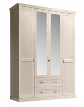 Шкаф 4-х дверный (с зеркалами) для платья и белья с выдвижными ящиками Венеция дуб седан (ВНШ1/41) в Чебаркуле - chebarkul.mebel-74.com | фото