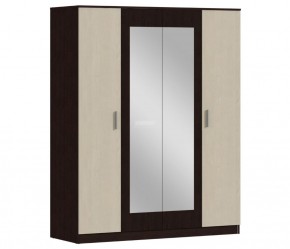 Шкаф 4х дверный с зеркалами Уют СБ-2750/1.Н (Венге/Паллада) в Чебаркуле - chebarkul.mebel-74.com | фото