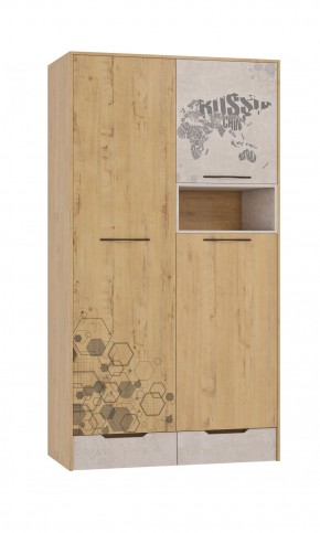 Шкаф для одежды 3 двери и 2 ящика Шк134.0 ДС Стэнфорд в Чебаркуле - chebarkul.mebel-74.com | фото