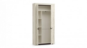 Шкаф для одежды 33.18 "Лючия" (бетон пайн белый / венге / белый) в Чебаркуле - chebarkul.mebel-74.com | фото