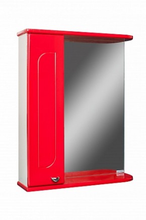 Шкаф-зеркало Радуга Красный 50 левый АЙСБЕРГ (DA1122HZR) в Чебаркуле - chebarkul.mebel-74.com | фото