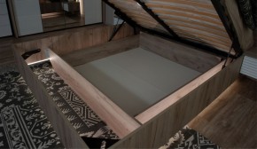 Спальня Джулия Кровать 160 МИ с подъемным механизмом Дуб крафт серый в Чебаркуле - chebarkul.mebel-74.com | фото