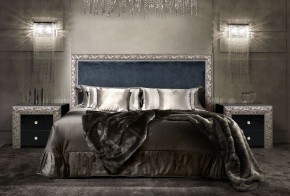 Спальный гарнитур Тиффани Premium черная/серебро в Чебаркуле - chebarkul.mebel-74.com | фото