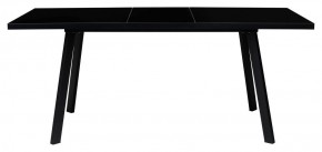 Стол ФИН 120 Черный, стекло/ Черный каркас М-City в Чебаркуле - chebarkul.mebel-74.com | фото