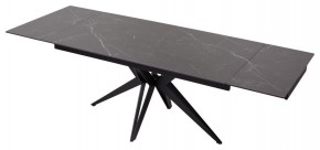 Стол FORIO 160 MATT BLACK MARBLE SOLID CERAMIC / BLACK, ®DISAUR в Чебаркуле - chebarkul.mebel-74.com | фото