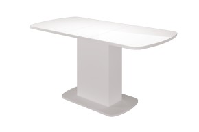 Стол обеденный Соренто 2 раздвижной (Белый) в Чебаркуле - chebarkul.mebel-74.com | фото