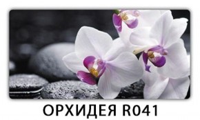 Стол обеденный Трилогия с фотопечатью Орхидея R041 в Чебаркуле - chebarkul.mebel-74.com | фото