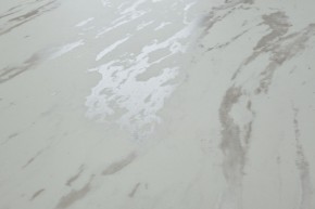 Стол RIETI 200 KL-99 Белый мрамор матовый, итальянская керамика / черный каркас, ®DISAUR в Чебаркуле - chebarkul.mebel-74.com | фото