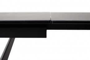 Стол RIETI 200 NERO KL-116 Черный мрамор матовый, итальянская керамика/ черный каркас, ®DISAUR в Чебаркуле - chebarkul.mebel-74.com | фото