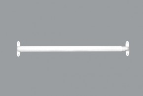 Турник-перекладина раздвиж 600-750мм цв.белый в Чебаркуле - chebarkul.mebel-74.com | фото