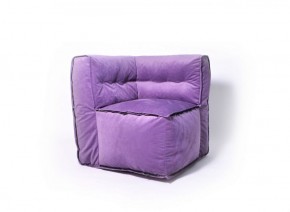 Угловое модульное бескаркасное кресло Комфорт (Фиолет велюр) в Чебаркуле - chebarkul.mebel-74.com | фото