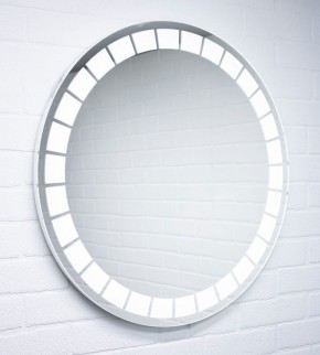 Зеркало Маскат 700х700 с подсветкой Домино (GL7057Z) в Чебаркуле - chebarkul.mebel-74.com | фото