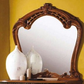 Зеркало в раме (03.150) Ольга (орех) в Чебаркуле - chebarkul.mebel-74.com | фото